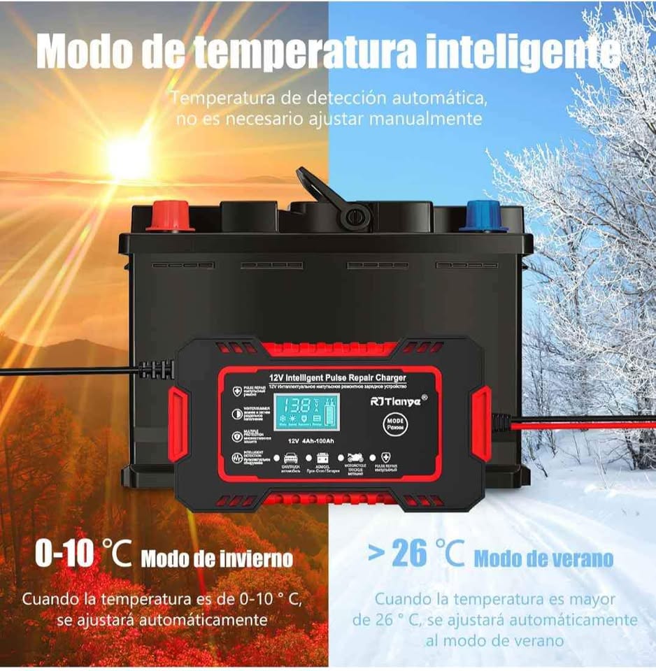 AutoCharge Pro® Cargador de bateria inteligente